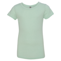 Next Level Apparel Girls’ CVC Princess T-Shirt, Mint, Front view