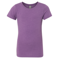 Next Level Apparel Girls’ CVC Princess T-Shirt, Purple Berry, Front view