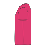 Next Level Apparel Girls’ CVC Princess T-Shirt, Raspberry, Left Side view