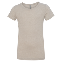 Next Level Apparel Girls’ CVC Princess T-Shirt, Silk, Front view