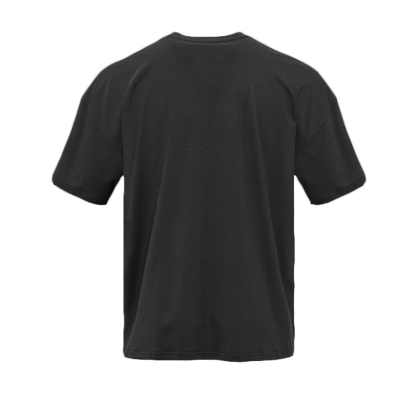 Next Level Apparel Heavyweight T-Shirt, Graphite Black, Back view