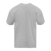 Next Level Apparel Heavyweight T-Shirt, Heather Grey, Back view