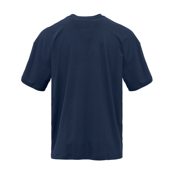 Next Level Apparel Heavyweight T-Shirt, Midnight Navy, Back view