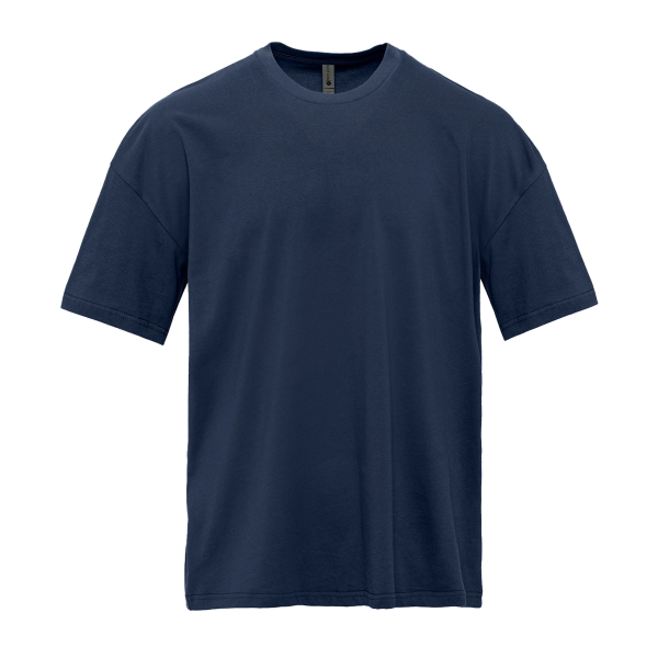 Next Level Apparel Heavyweight T-Shirt, Midnight Navy, Front view