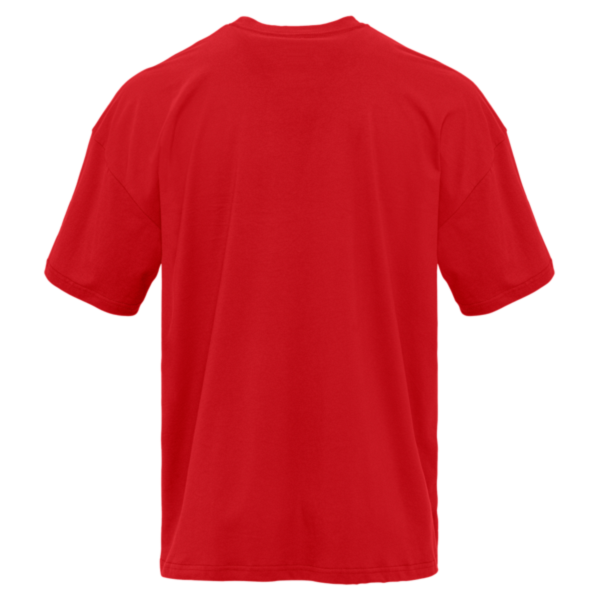 Next Level Apparel Heavyweight T-Shirt, Red, Back view