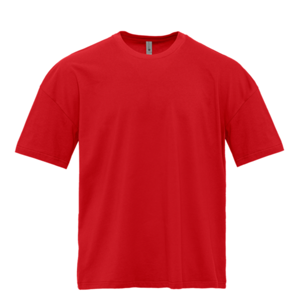 Next Level Apparel Heavyweight T-Shirt, Red, Front view