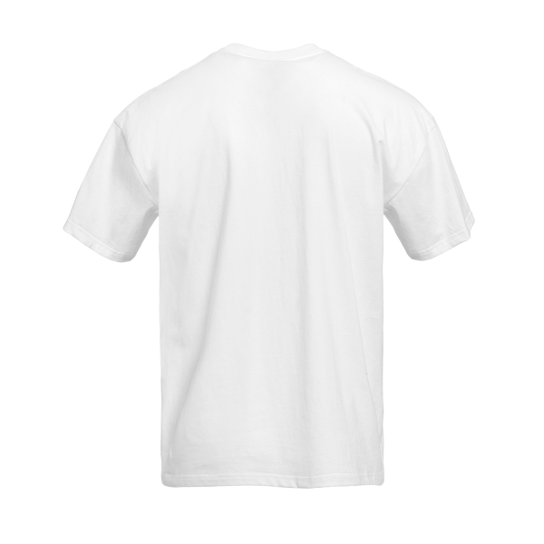 Next Level Apparel Heavyweight T-Shirt, White, Back view