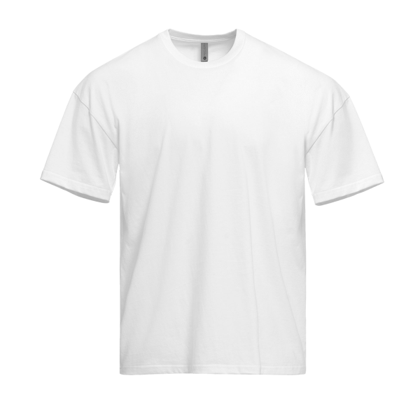 Next Level Apparel Heavyweight T-Shirt, White, Front view