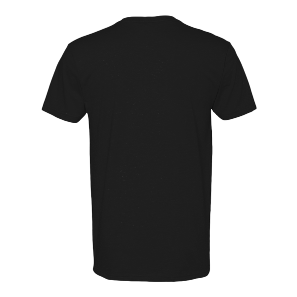 Next Level Apparel Men's CVC V-Neck T-Shirt, Black, Back view