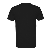 Next Level Apparel Men's CVC V-Neck T-Shirt, Black, Back view