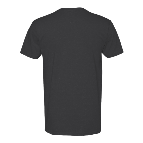 Next Level Apparel Men's CVC V-Neck T-Shirt, Charcoal, Back view