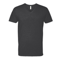 Next Level Apparel Men's CVC V-Neck T-Shirt, Charcoal, Front view