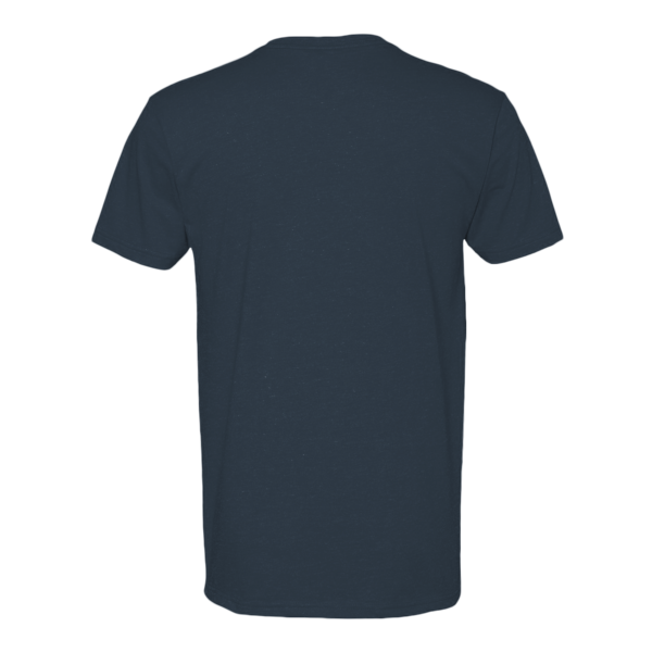 Next Level Apparel Men's CVC V-Neck T-Shirt, Midnight Navy, Back view