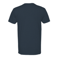 Next Level Apparel Men's CVC V-Neck T-Shirt, Midnight Navy, Back view