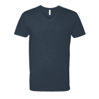 Next Level Apparel Men's CVC V-Neck T-Shirt, Midnight Navy, Front view