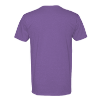 Next Level Apparel Men's CVC V-Neck T-Shirt, Purple Rush, Back view