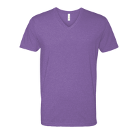 Next Level Apparel Men's CVC V-Neck T-Shirt, Purple Rush, Front view