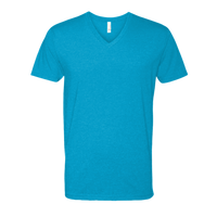 Next Level Apparel Men's CVC V-Neck T-Shirt, Turquoise, Front view