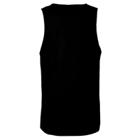 Next Level Apparel Men's Cotton Muscle Tank, Black / Black, Back view
