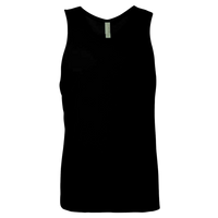 Next Level Apparel Men's Cotton Muscle Tank, Black / Black, Front view