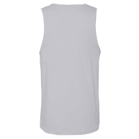 Next Level Apparel Men's Cotton Muscle Tank, Heather Grey / Heather Grey, Back view
