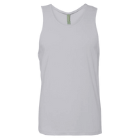Next Level Apparel Men's Cotton Muscle Tank, Heather Grey / Heather Grey, Front view