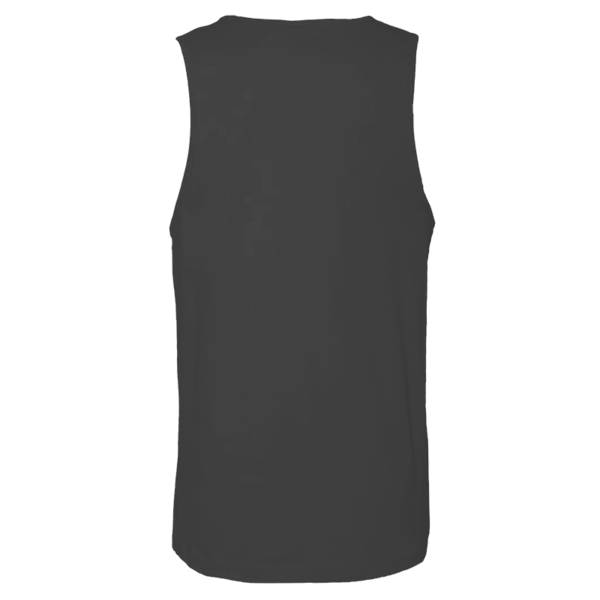 Next Level Apparel Men's Cotton Muscle Tank, Heavy Metal / Heavy Metal, Back view