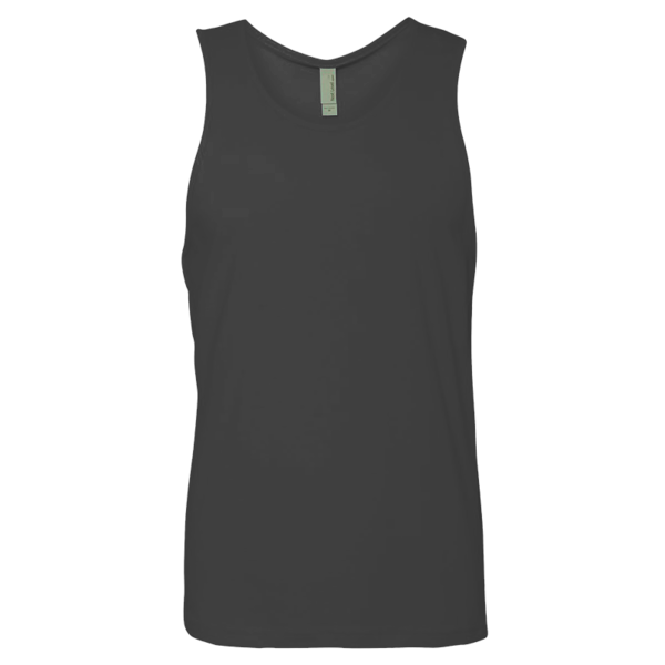 Next Level Apparel Men's Cotton Muscle Tank, Heavy Metal / Heavy Metal, Front view