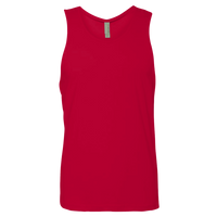 Next Level Apparel Men's Cotton Muscle Tank, Red / Red, Front view