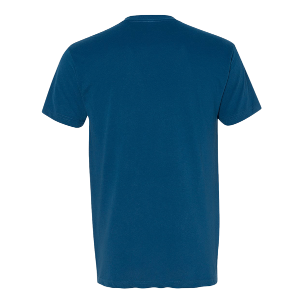 Next Level Apparel Sueded T-Shirt, Cool Blue, Back view