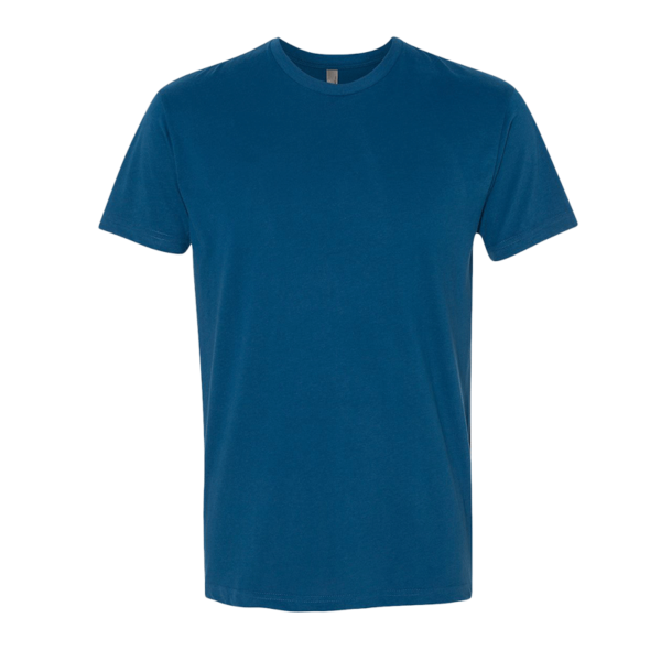 Next Level Apparel Sueded T-Shirt, Cool Blue, Front view