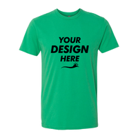 Next Level Apparel Sueded T-Shirt, Envy, Front view, Mockup