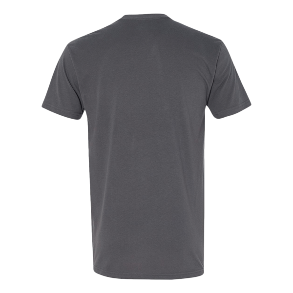 Next Level Apparel Sueded T-Shirt, Heavy Metal, Back view