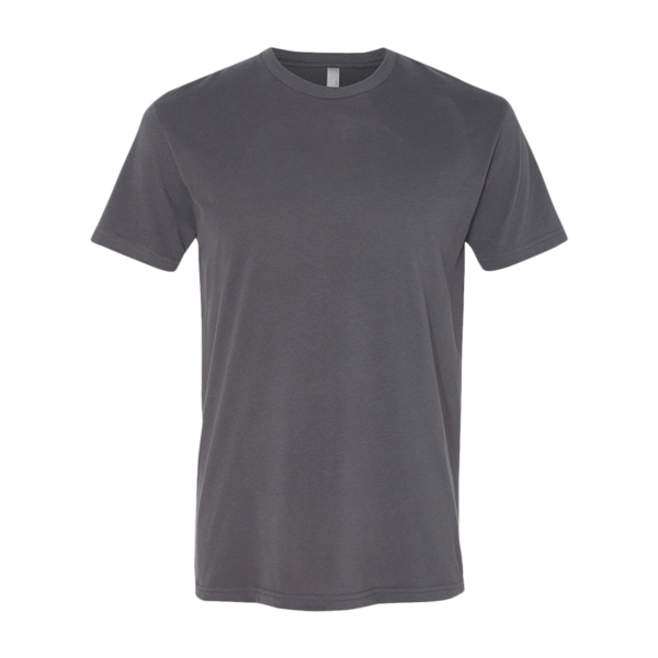 Next Level Apparel Sueded T-Shirt, Heavy Metal, Front view
