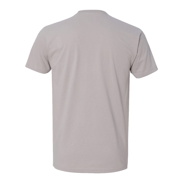 Next Level Apparel Sueded T-Shirt, Light Grey, Back view