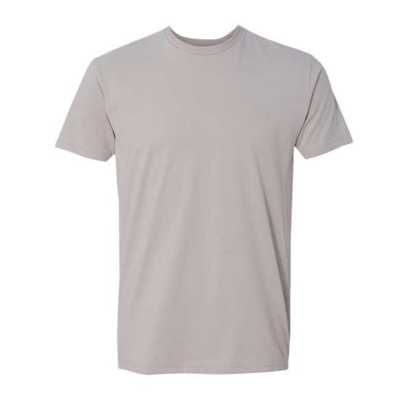 Next Level Apparel Sueded T-Shirt, Light Grey, Front view