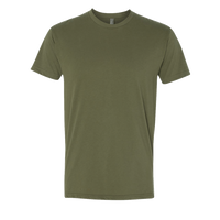 Next Level Apparel Sueded T-Shirt, Military Green, Front view