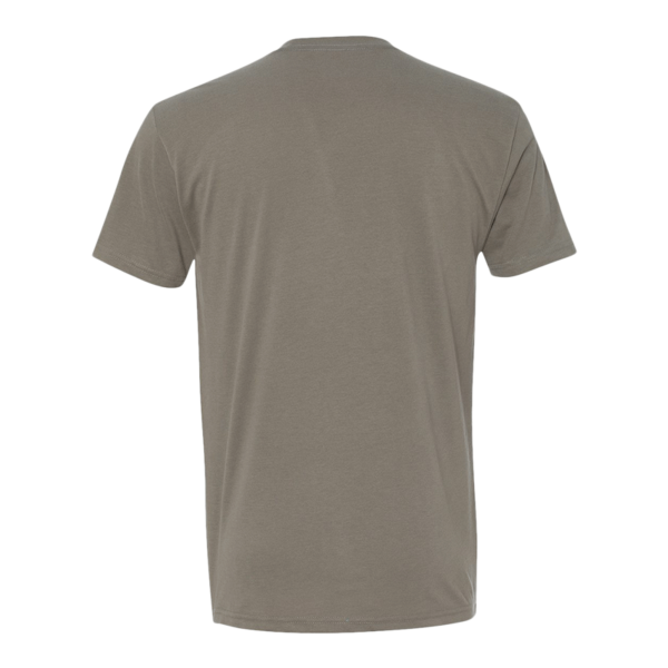 Next Level Apparel Sueded T-Shirt, Warm Grey, Back view