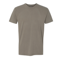 Next Level Apparel Sueded T-Shirt, Warm Grey, Front view