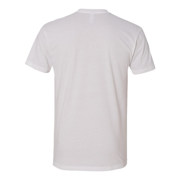 Next Level Apparel Sueded T-Shirt, White, Back view