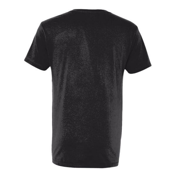 Next Level Apparel Unisex Cotton V-Neck T-Shirt, Black, Back view