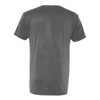 Next Level Apparel Unisex Cotton V-Neck T-Shirt, Heavy Metal, Back view