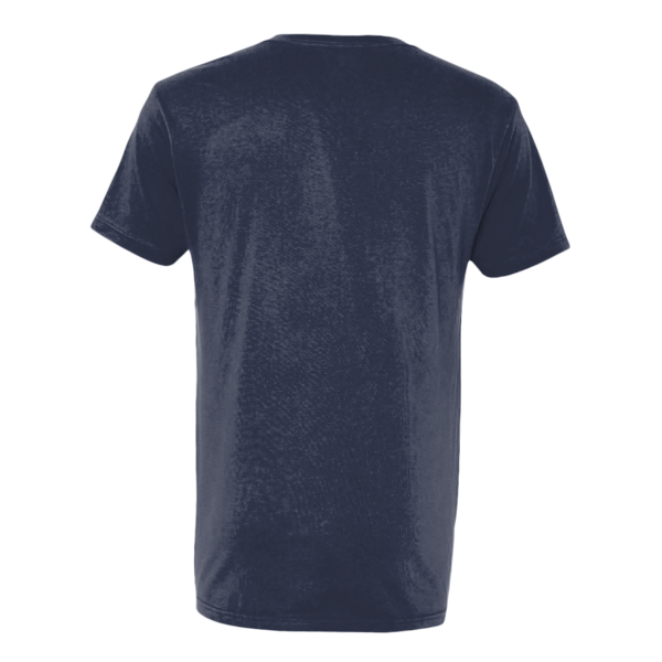 Next Level Apparel Unisex Cotton V-Neck T-Shirt, Midnight Navy, Back view