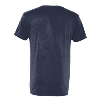 Next Level Apparel Unisex Cotton V-Neck T-Shirt, Midnight Navy, Back view