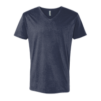 Next Level Apparel Unisex Cotton V-Neck T-Shirt, Midnight Navy, Front view