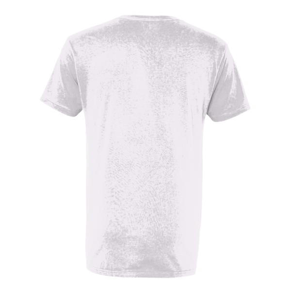 Next Level Apparel Unisex Cotton V-Neck T-Shirt, White, Back view