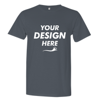 Next Level Apparel Unisex Festival T-Shirt, Antique Denim, Front view, Mockup