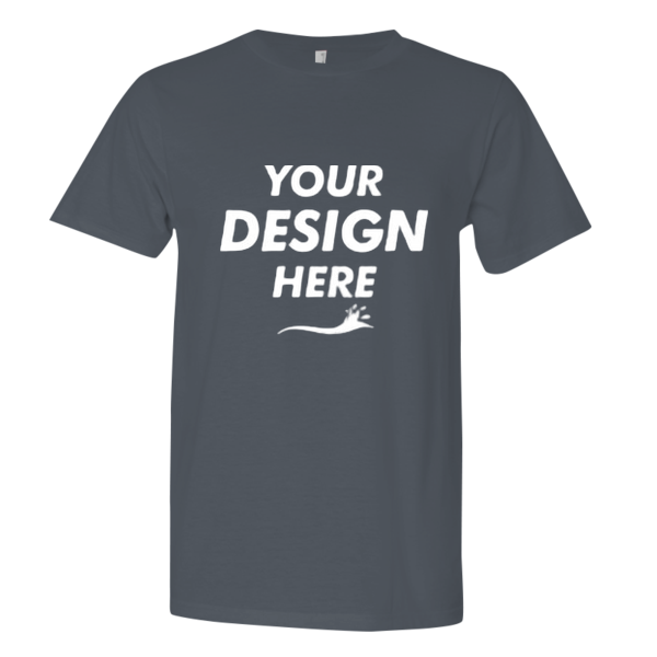 Next Level Apparel Unisex Festival T-Shirt, Antique Denim, Front view, Mockup