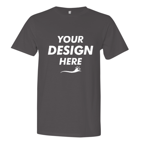 Next Level Apparel Unisex Festival T-Shirt, Charcoal, Front view, Mockup
