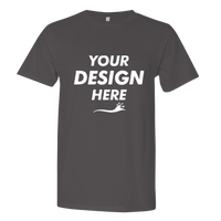 Next Level Apparel Unisex Festival T-Shirt, Charcoal, Front view, Mockup